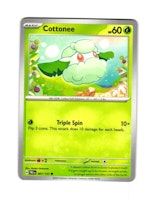 Cottonee Common 007/133 Prismatic Evolutions Pokemon