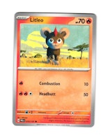Litleo Common 015/133 Prismatic Evolutions Pokemon