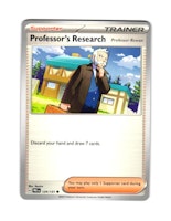 Professor Research Common 124/133 Prismatic Evolutions Pokemon