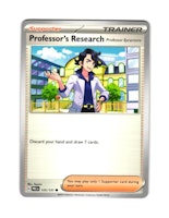 Professor Research Common 125/133 Prismatic Evolutions Pokemon
