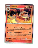 Flareon Holo Rare 136/165 Pokemon 151
