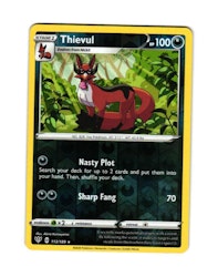 Thievul Reverse Holo Rare 113/189 Darkness Ablaze Pokemon