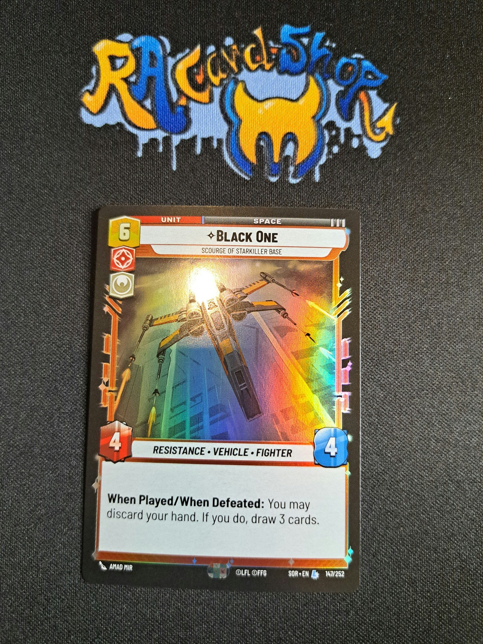 Black One Legendary Foil 147/252 Spark of the Rebellion (SOR) Star Wars Unlimited