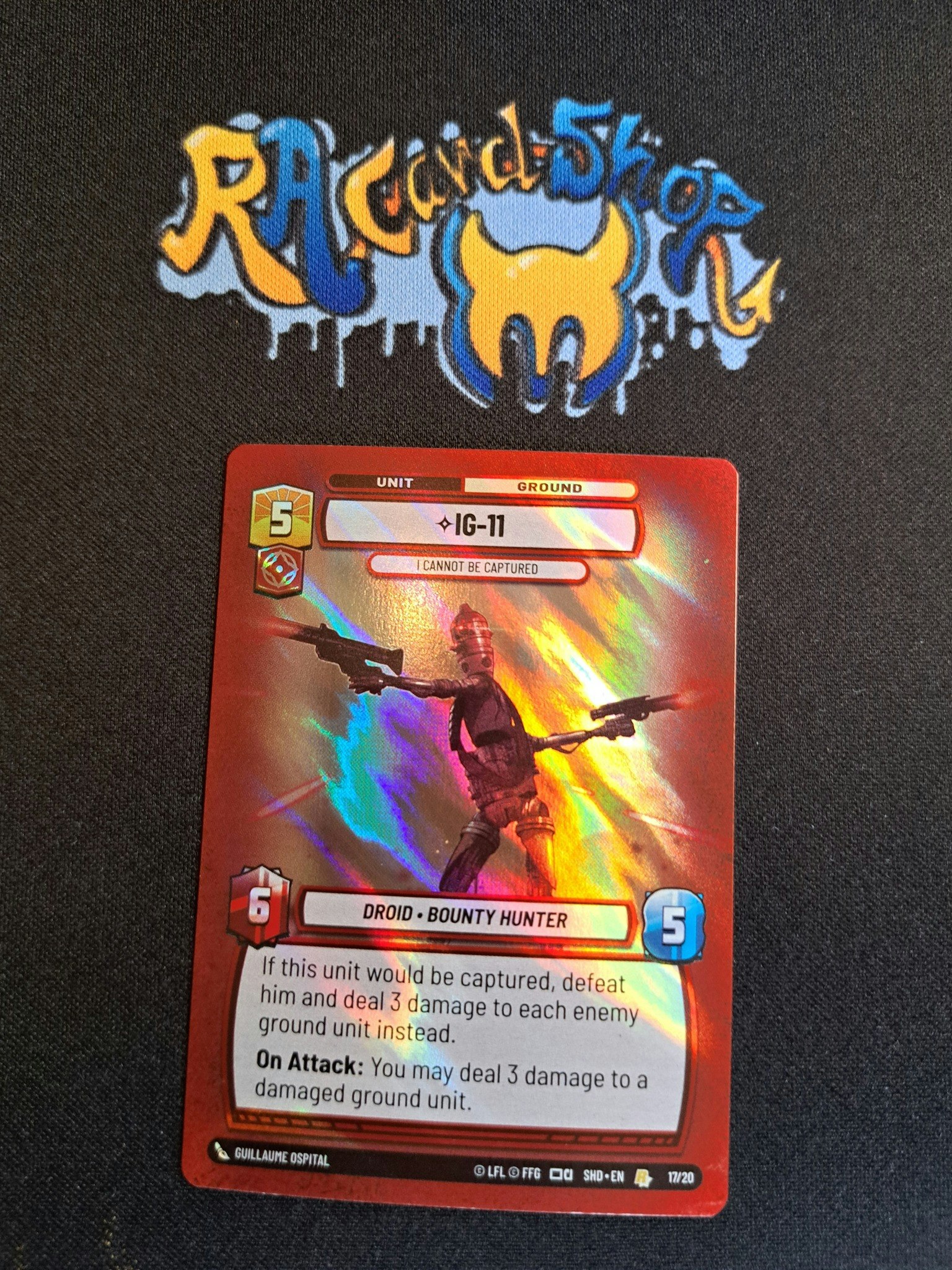 IG-11 Rare Foil 17/20 Shadows of the Galaxy: Organized Play Star Wars Unlimited SWU