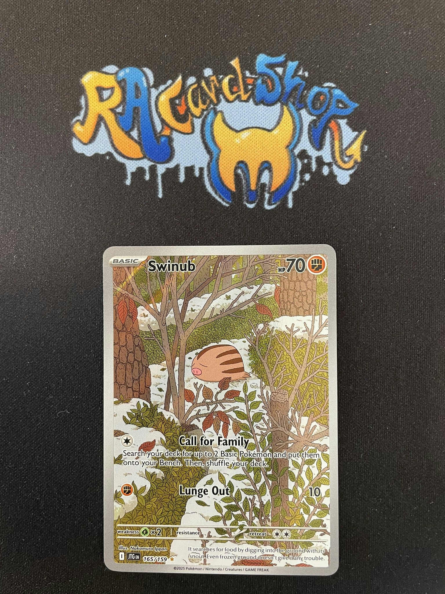 Swinub Illustration Rare 165/159 Journey Together Pokemon Release 28/3