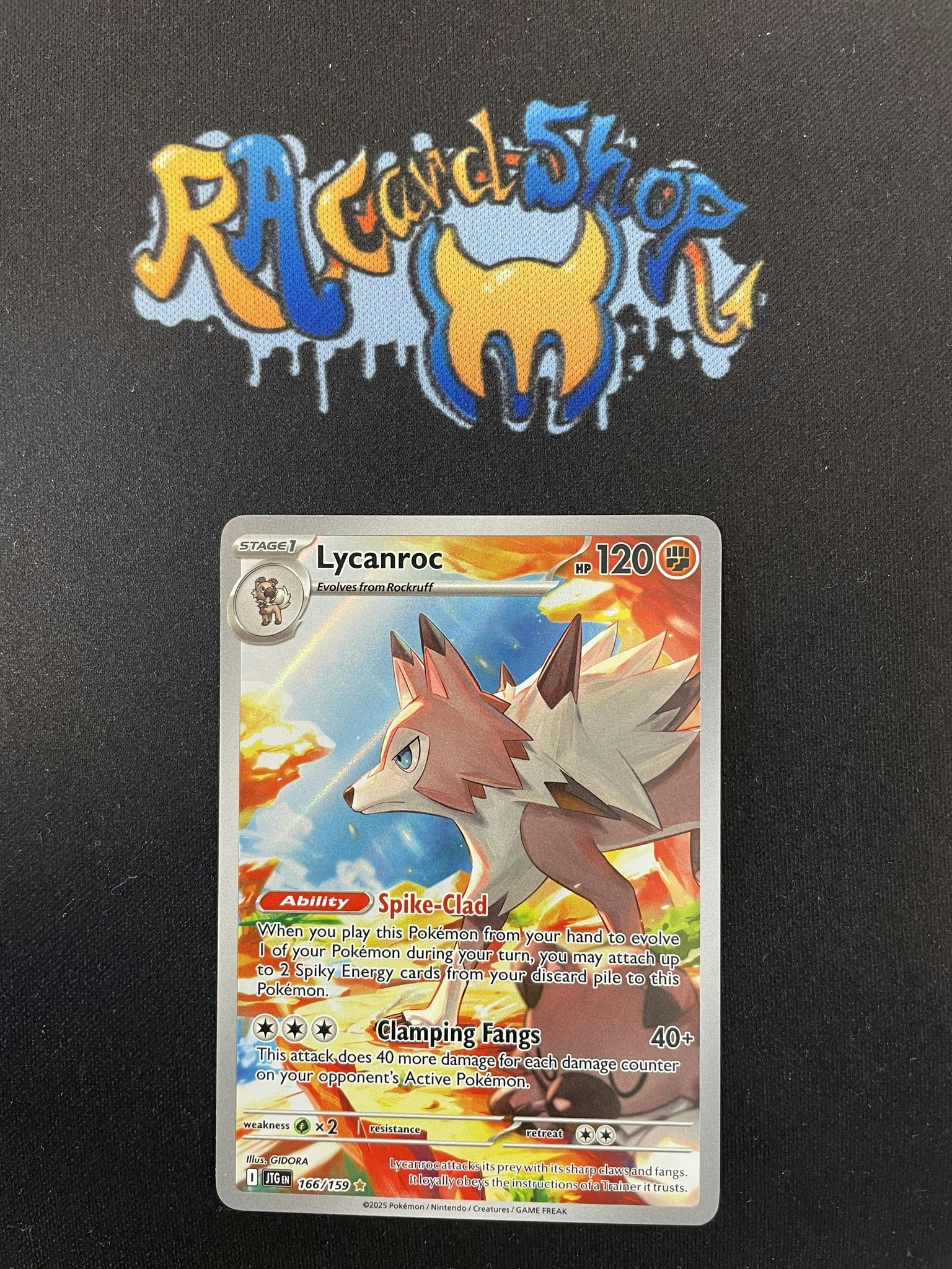 Lycanroc Illustration Rare 166/159 Journey Together Pokemon Release 28/3