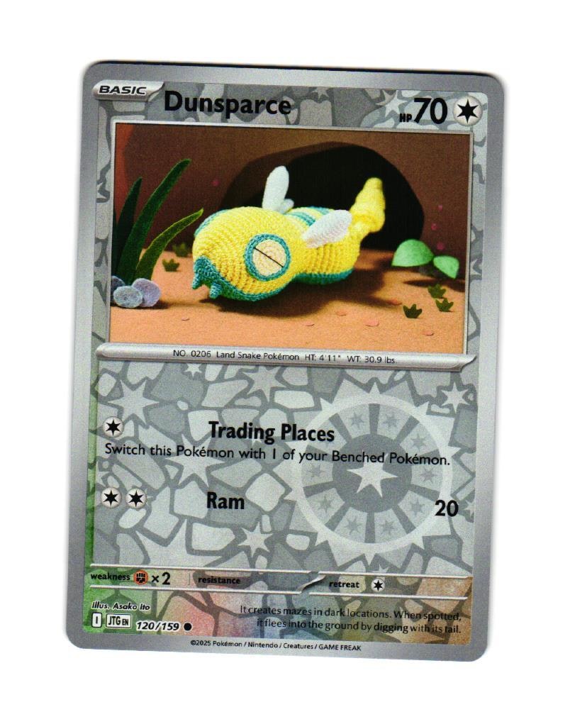 Dunsparce Reverse Holo Common 120/159 Journey Together Pokemon