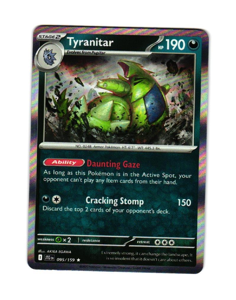 Tyranitar Holo Rare 095/159 Journey Together Pokemon