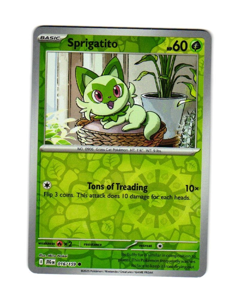 Sprigatito Reverse Holo Common 016/159 Journey Together Pokemon