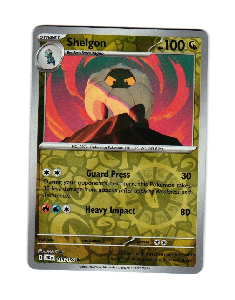 Shelgon Reverse Holo Common 113/159 Journey Together Pokemon