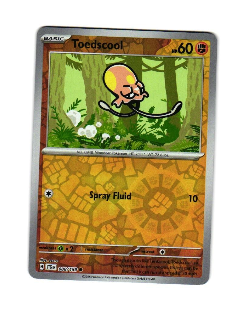 Toedscool Reverse Holo Common 088/159 Journey Together Pokemon