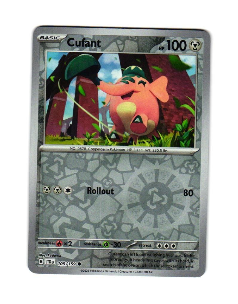 Cufant Reverse Holo Common 109/159 Journey Together Pokemon