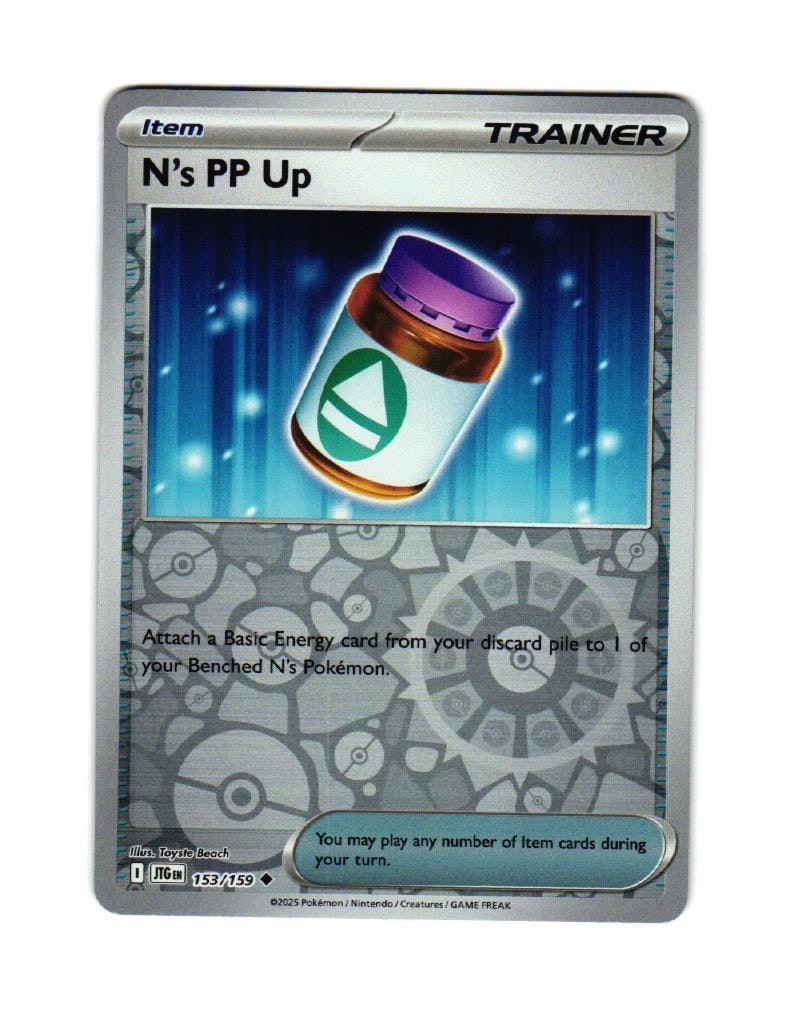 Ns PP Up Reverse Holo Uncommon 153/159 Journey Together Pokemon