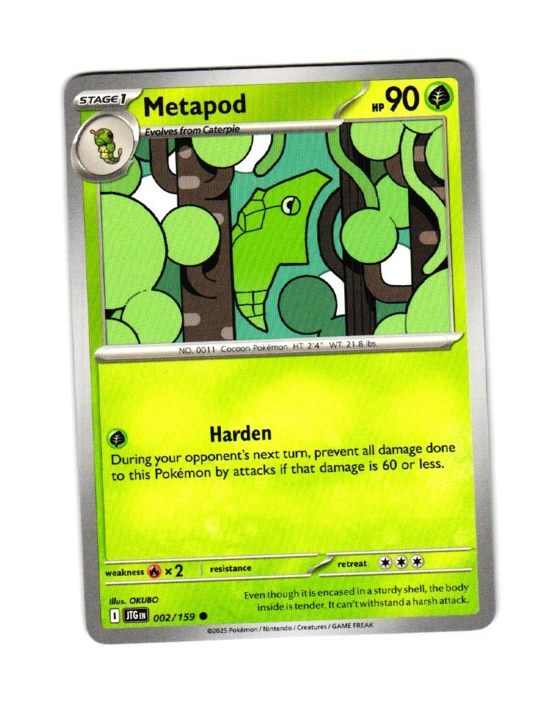 Metapod Common 002/159 Journey Together Pokemon