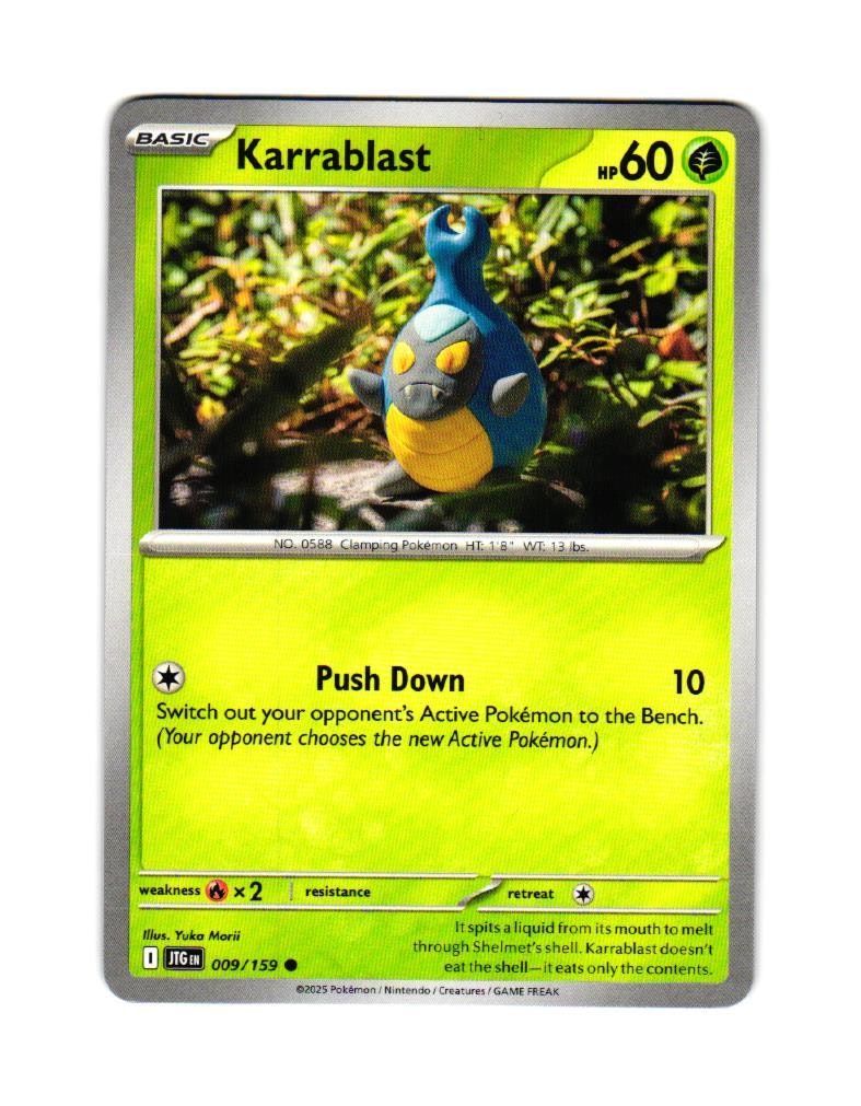 Karrablast Common 009/159 Journey Together Pokemon