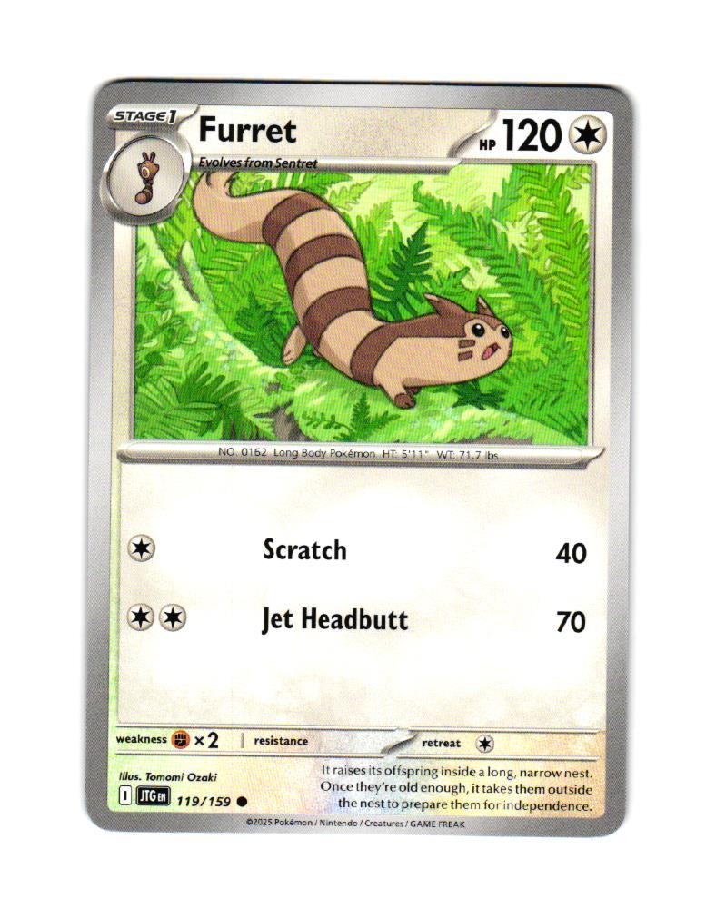 Furret Common 119/159 Journey Together Pokemon