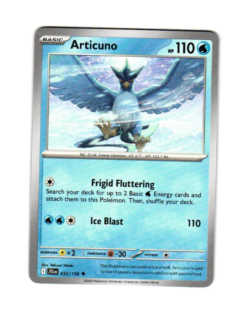 Articuno Uncommon 032/159 Journey Together Pokemon
