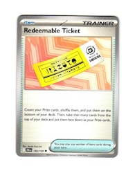 Redeemable Ticket Uncommon 156/159 Journey Together Pokemon