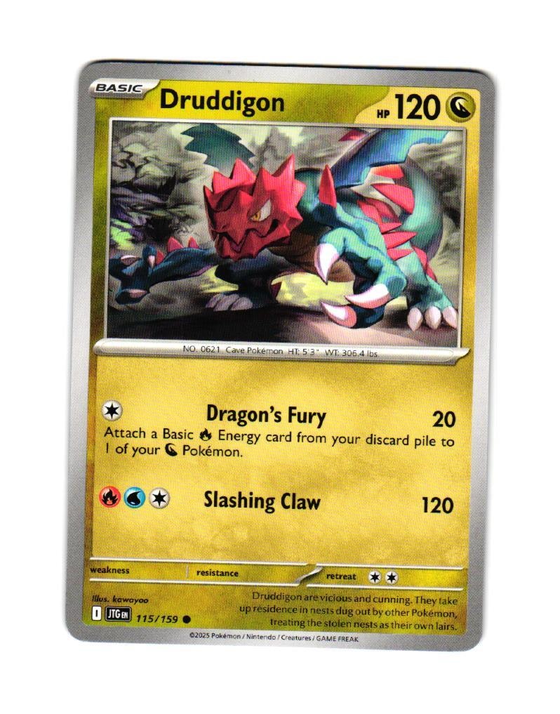 Druddigon Common 115/159 Journey Together Pokemon