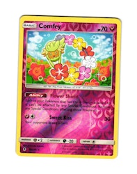 Comfey Reverse Holo Rare 93/145 Guardians Rising Pokemon