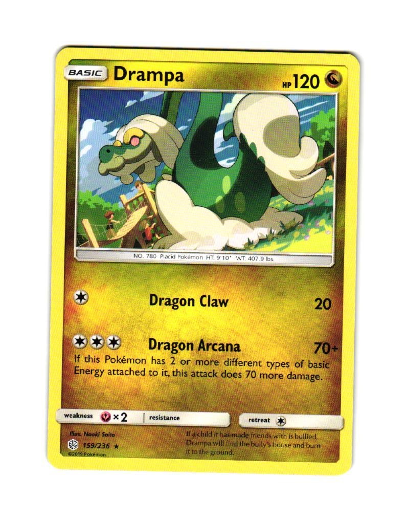 Drampa Rare 159/236 Cosmic Eclipse Pokemon