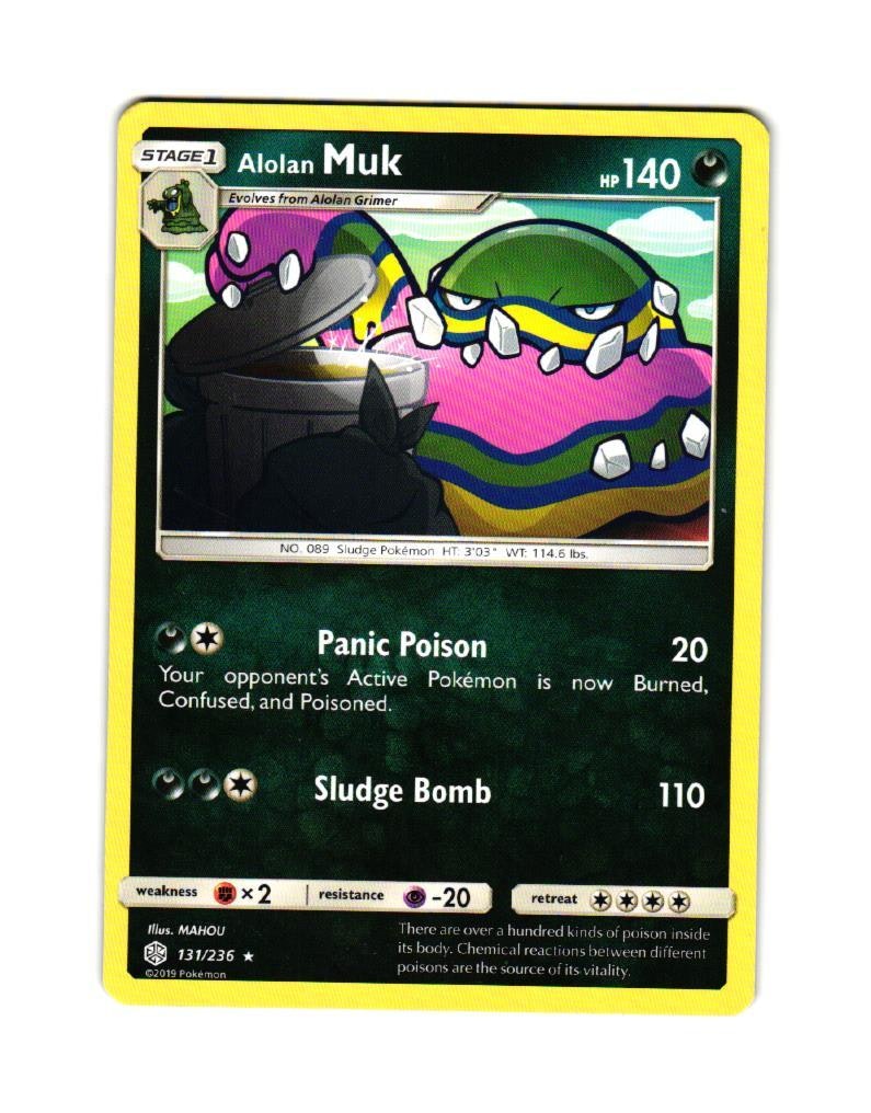 Alolan Muk Rare 131/236 Cosmic Eclipse Pokemon