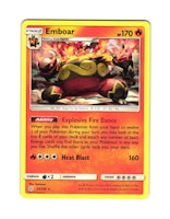 Emboar Rare 33/236 Cosmic Eclipse Pokemon