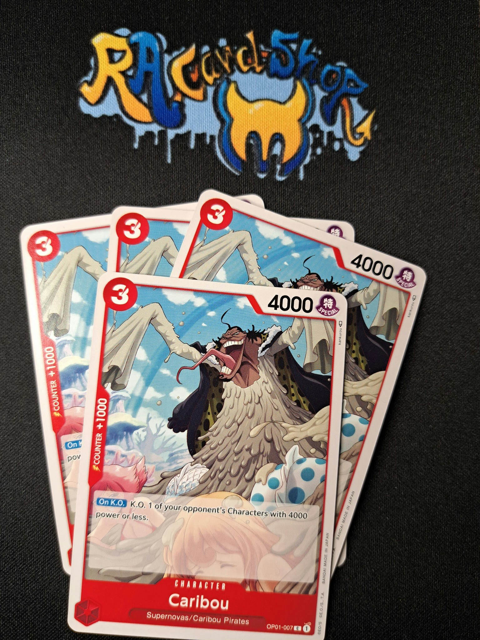 Caribou Common Playset OP01-007 Pre-Errata Romance Dawn One Piece Card Game