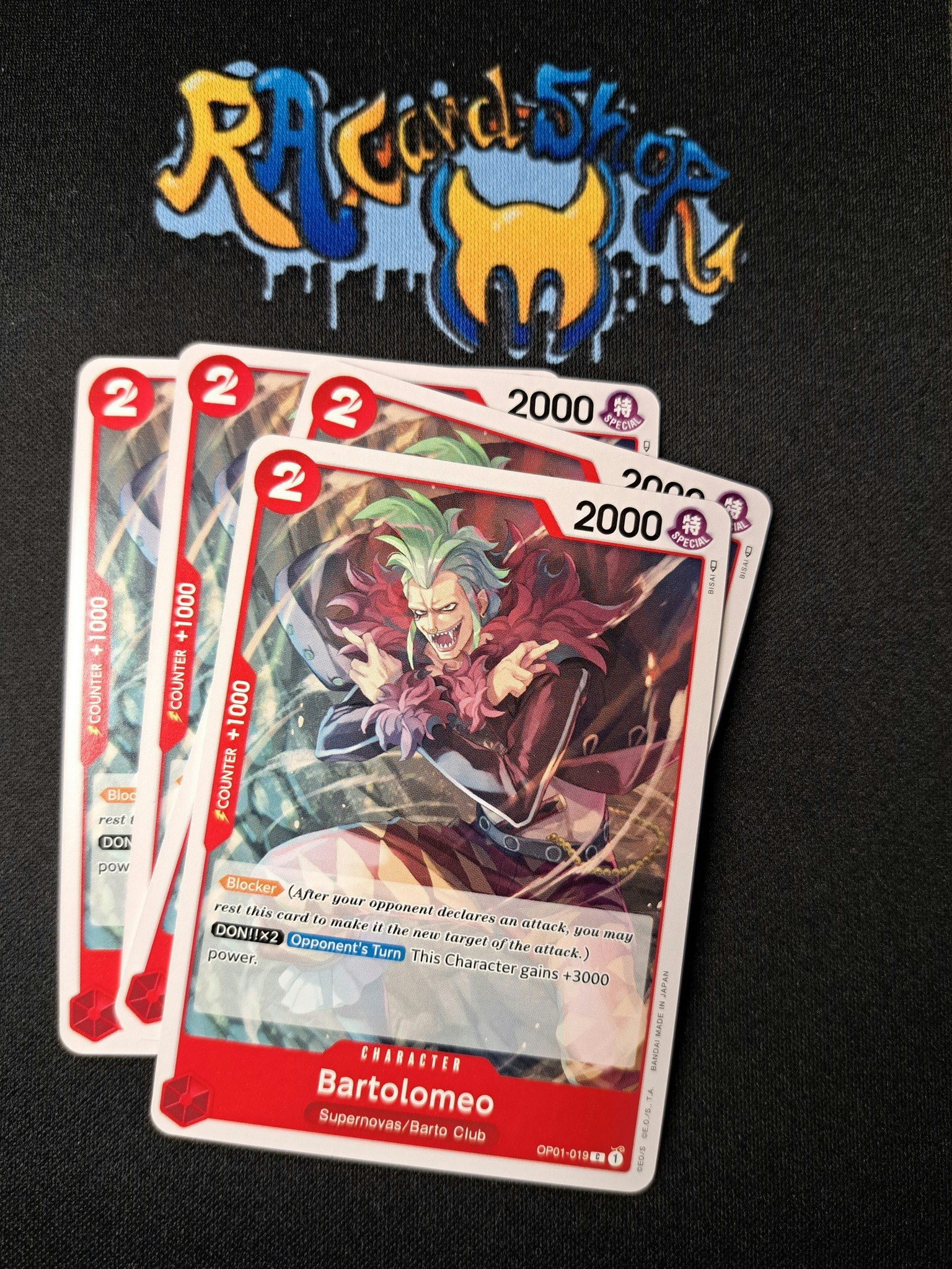 Bartolomoeo Common Playset OP01-019 Romance Dawn One Piece Card Game