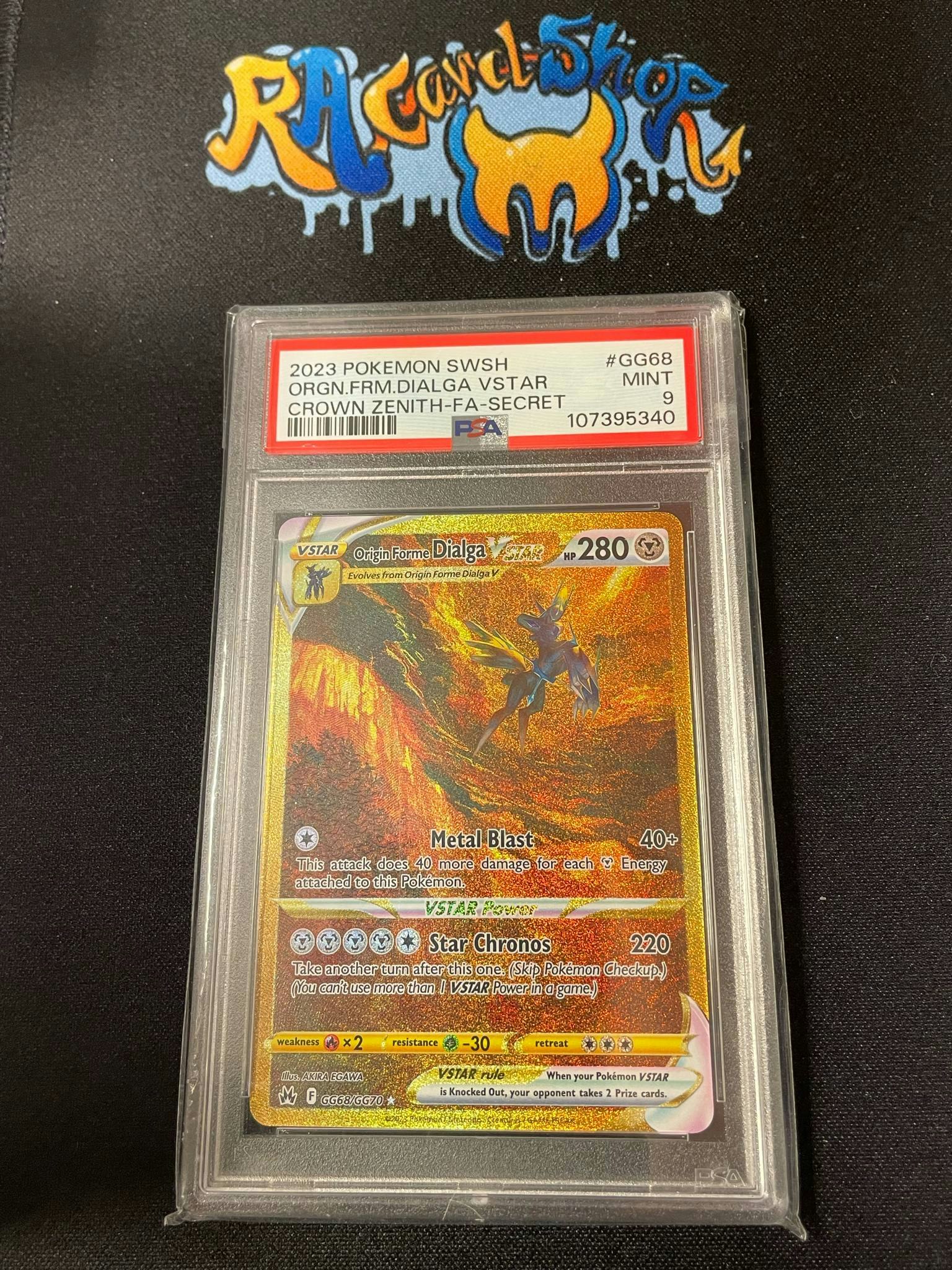 Origin Forme Dialga Vstar GG68 Crown Zenith Pokemon Graded Card 9 Psa