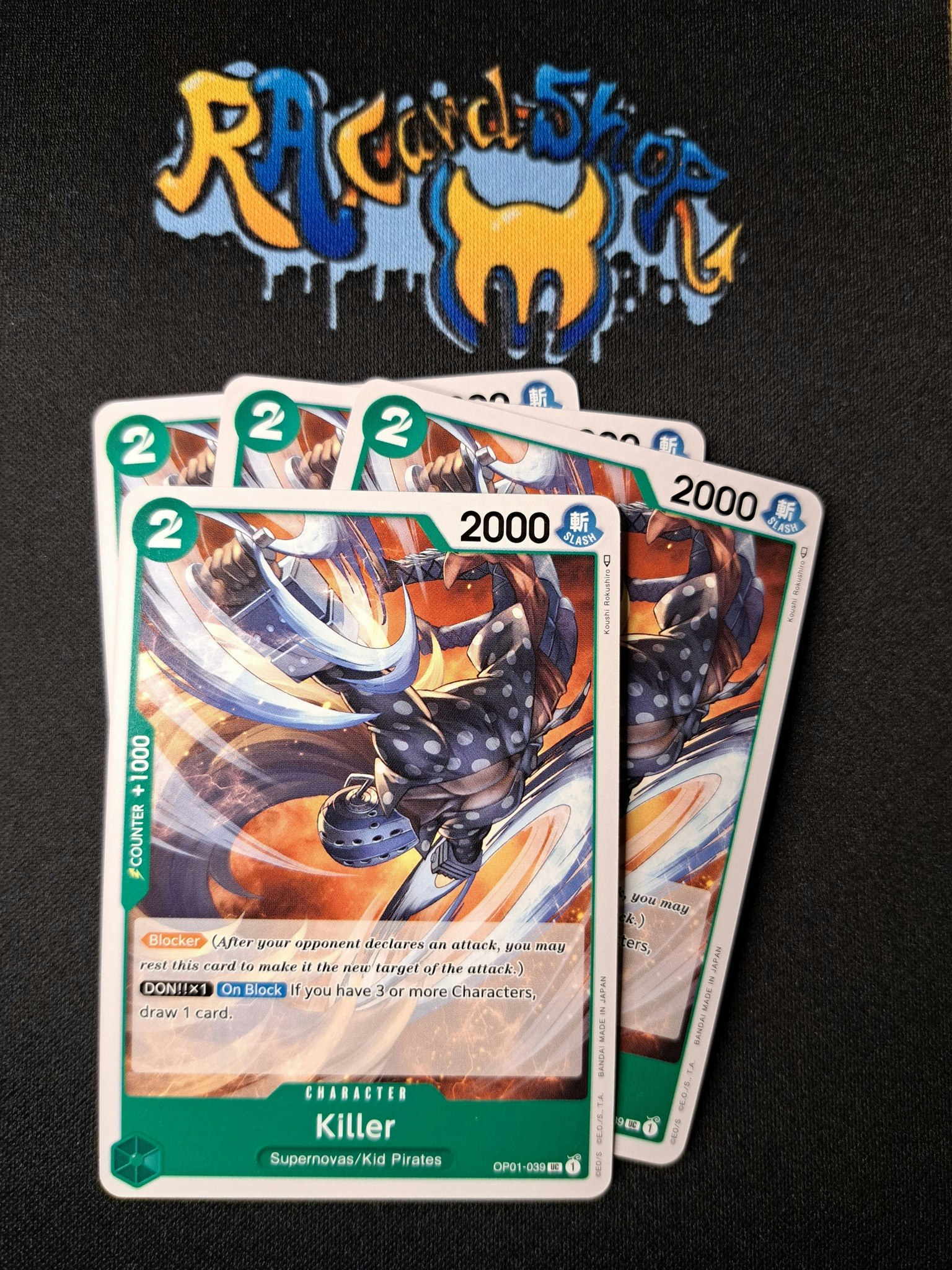 Killer Uncommon Playset OP01-039 Romance Dawn One Piece Card Game
