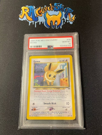 Eevee #38 Neo Discovery Pokemon Graded Card 10 Psa
