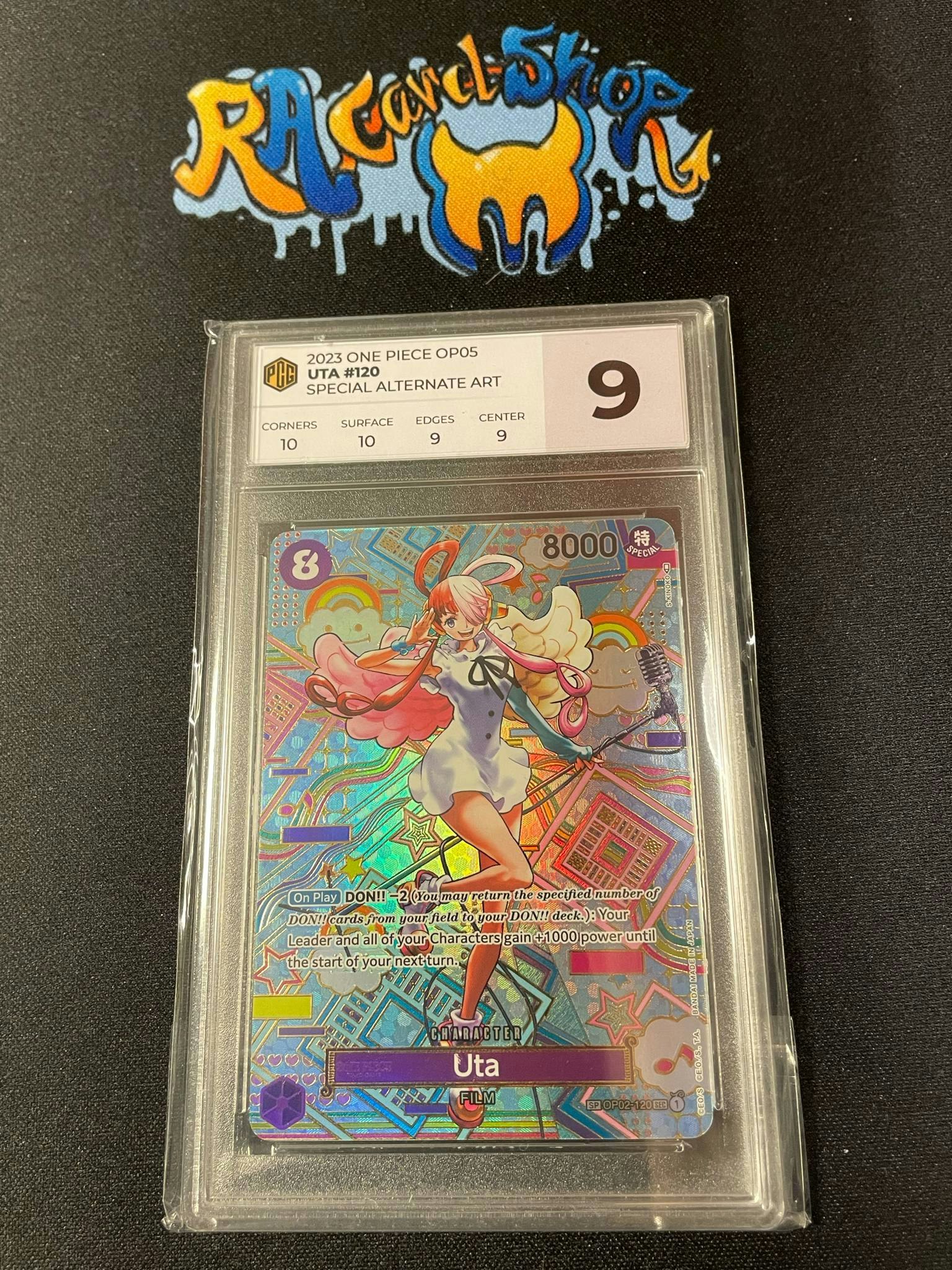 Uta #120 Special Alternate Art One Piece Graded Card 9 PCG