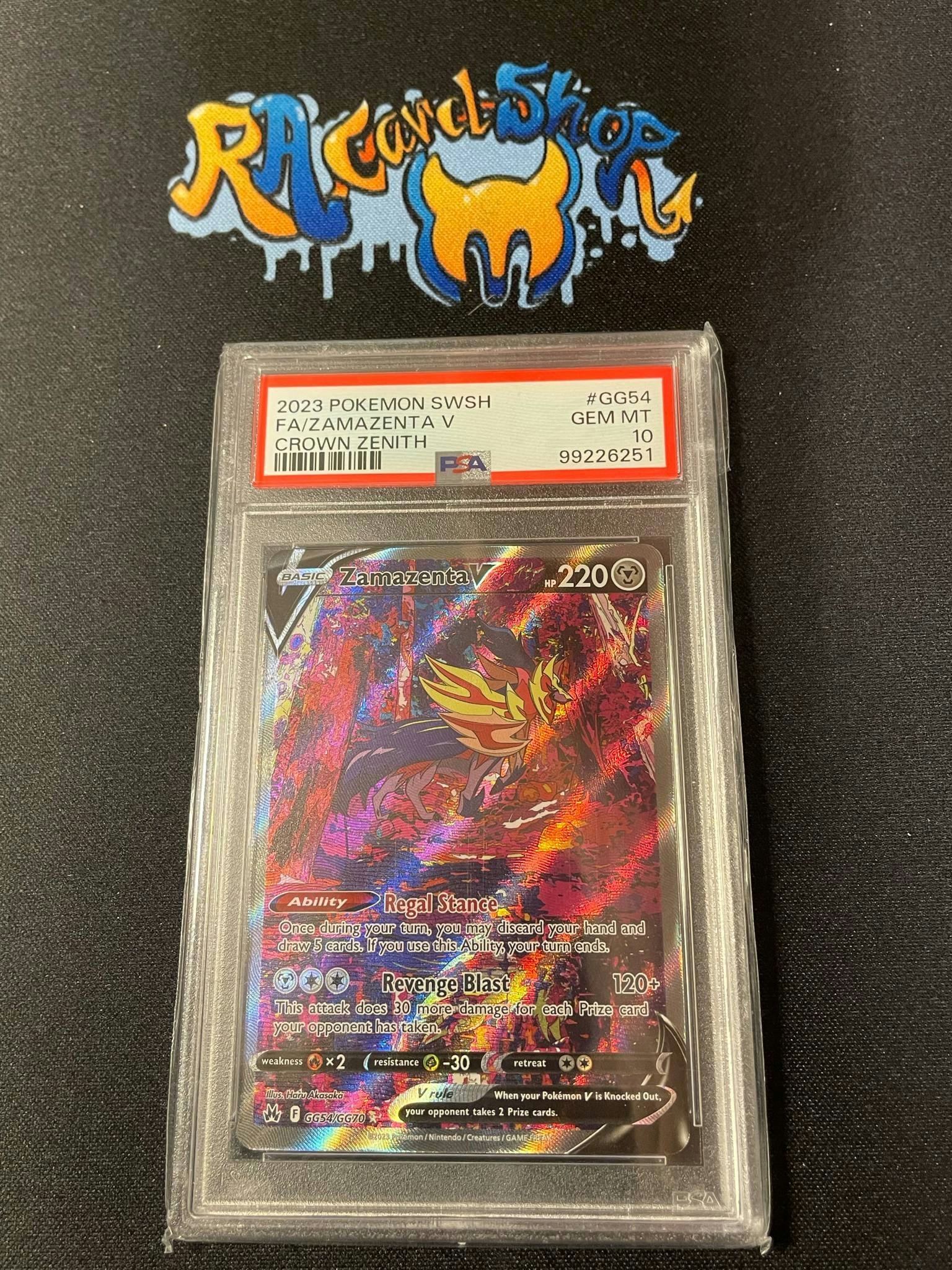 Zamazenta V #GG54 Crown Zenith Pokemon Graded Card PSA 10