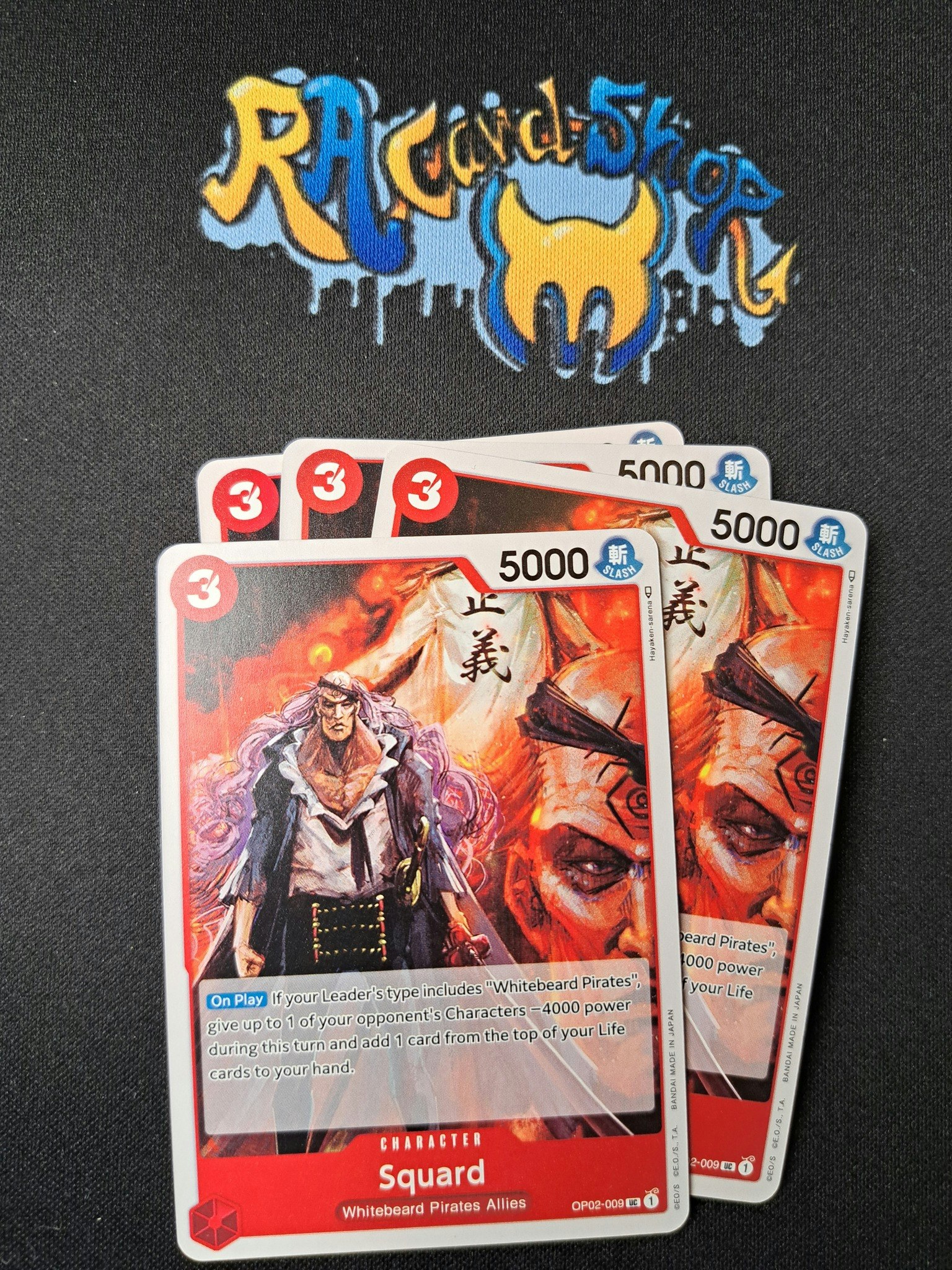 Squard Uncommon OP02-009 Playset Paramount War One Piece Card Game