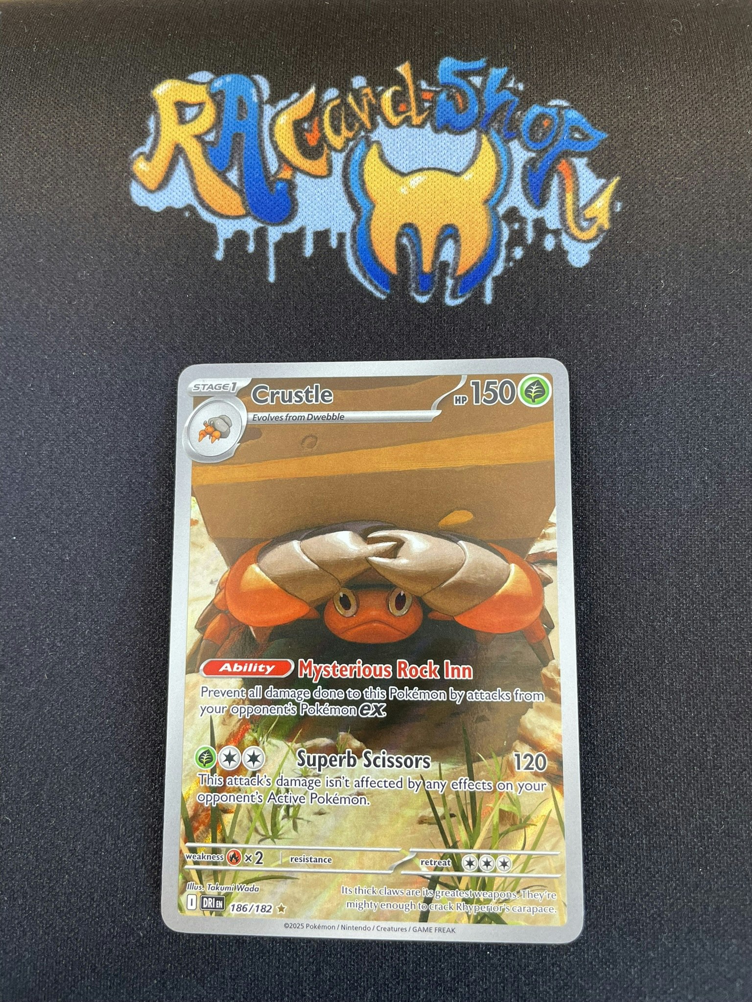 Crustle Illustration Rare 186/182 Destined Rivals Pokemon