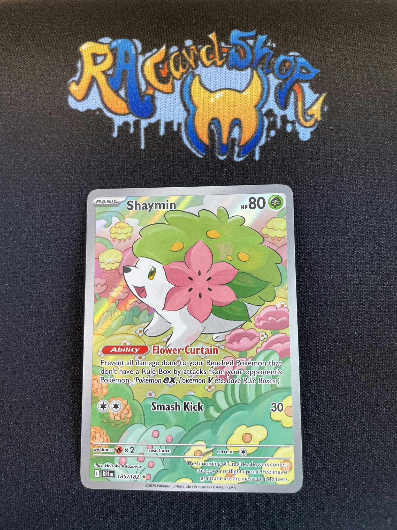 Shaymin Illustration Rare 185/182 Destined Rivals Pokemon