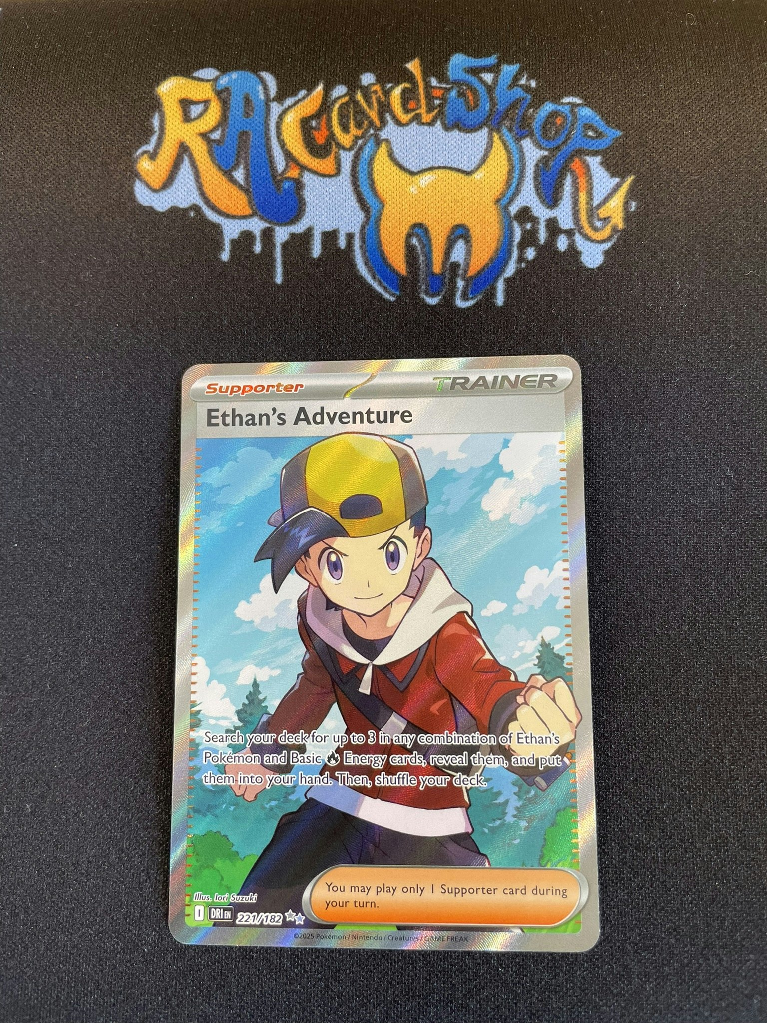 Ethans Adventure Ultra Rare 221/182 Destined Rivals Pokemon