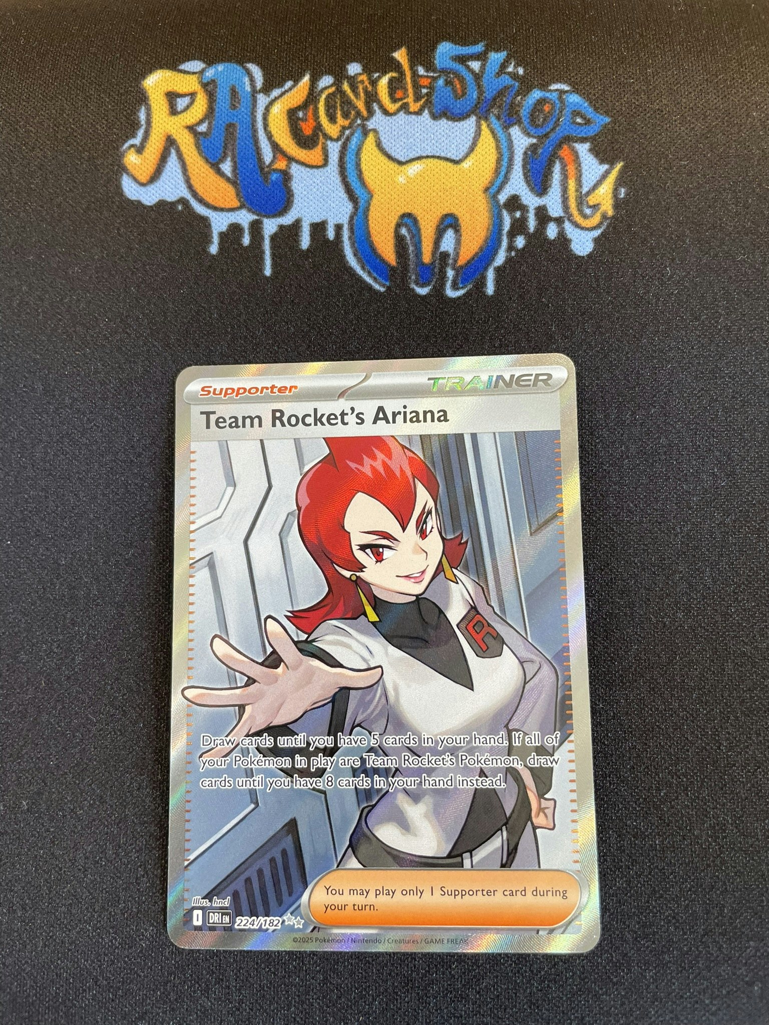 Team Rockets Ariana Ultra Rare 224/182 Destined Rivals Pokemon