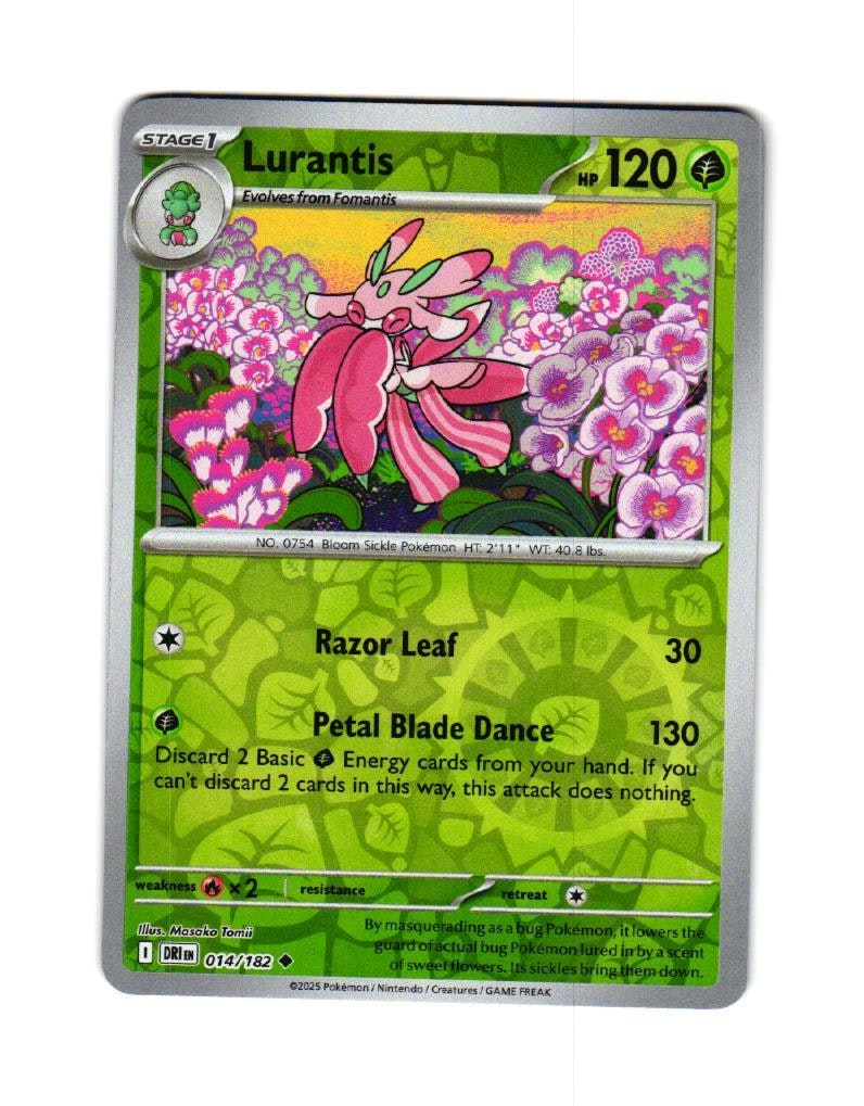 Lurantis Reverse Holo Uncommon 014/182 Destined Rivals Pokemon