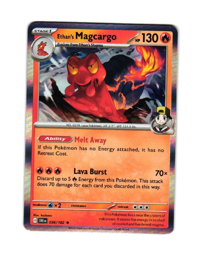Ethans Magcargo Holo Rare 036/182 Destined Rivals Pokemon