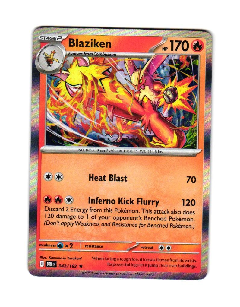 Blaziken Holo Rare 042/182 Destined Rivals Pokemon