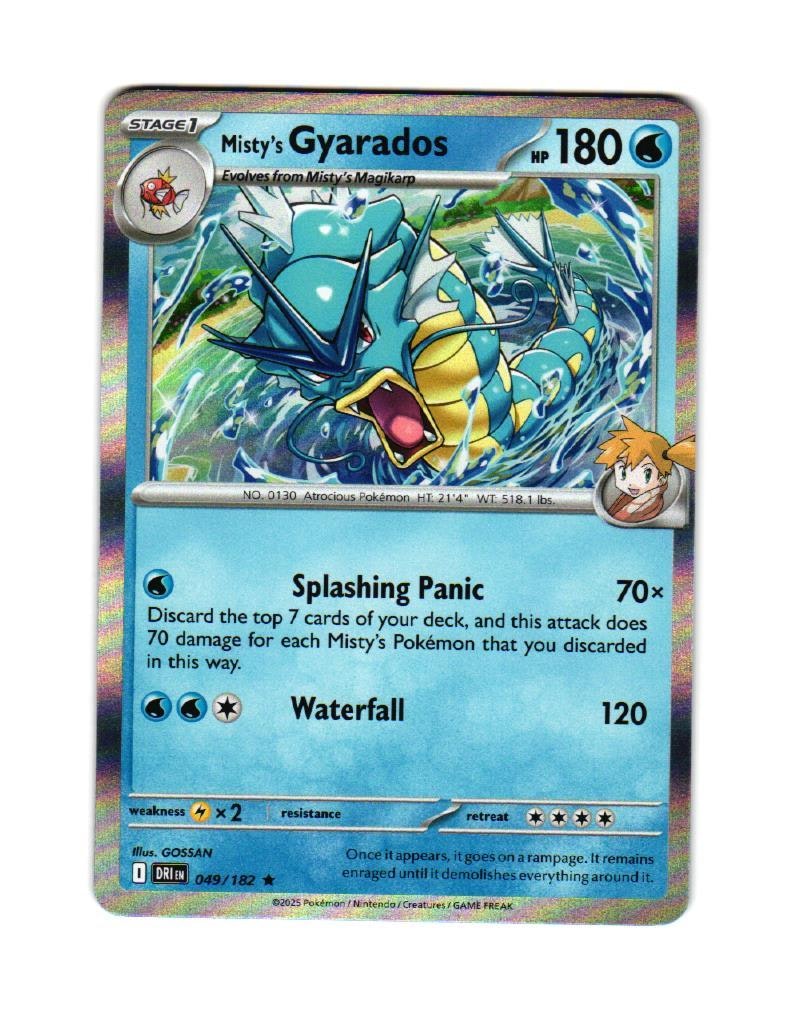Mistys Gyarados Holo Rare 049/182 Destined Rivals Pokemon