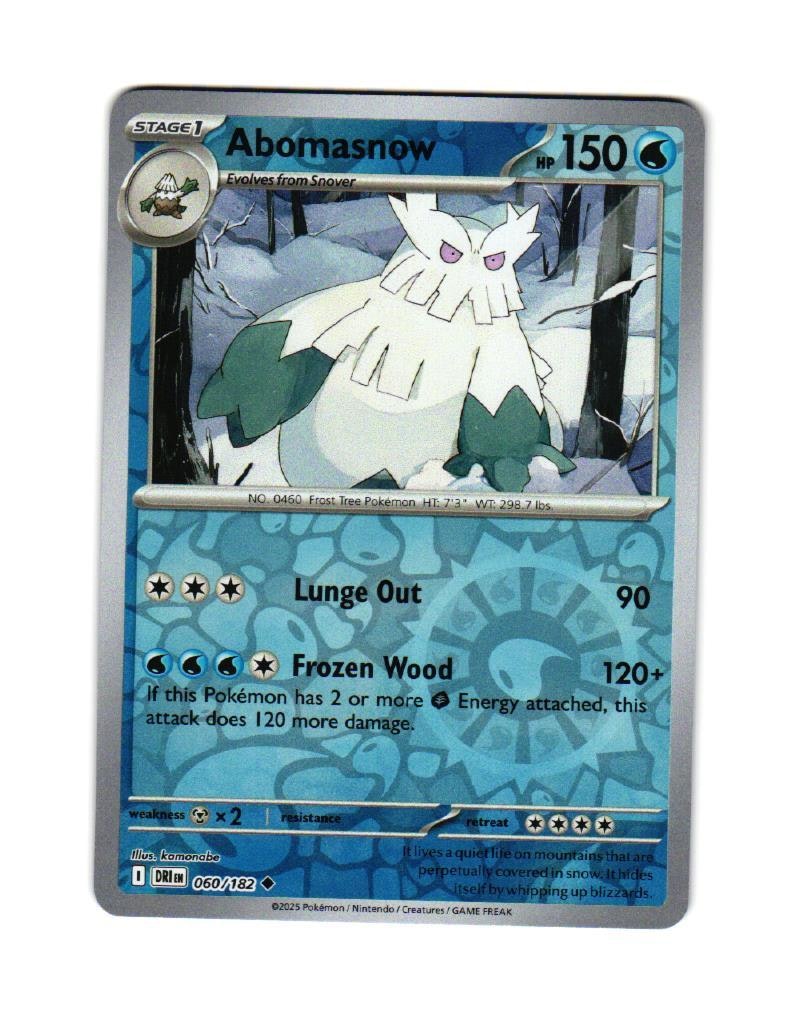 Abomasnow Reverse Holo Uncommon 060/182 Destined Rivals Pokemon
