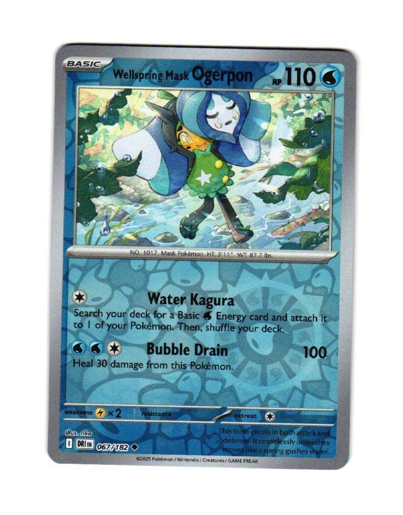 Wellspring Mask Reverse Holo Uncommon 067/182 Destined Rivals Pokemon