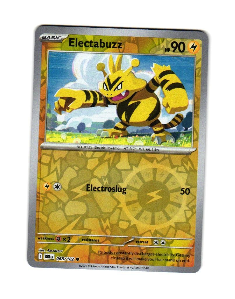 Electabuzz Reverse Holo Common 068/182 Destined Rivals Pokemon