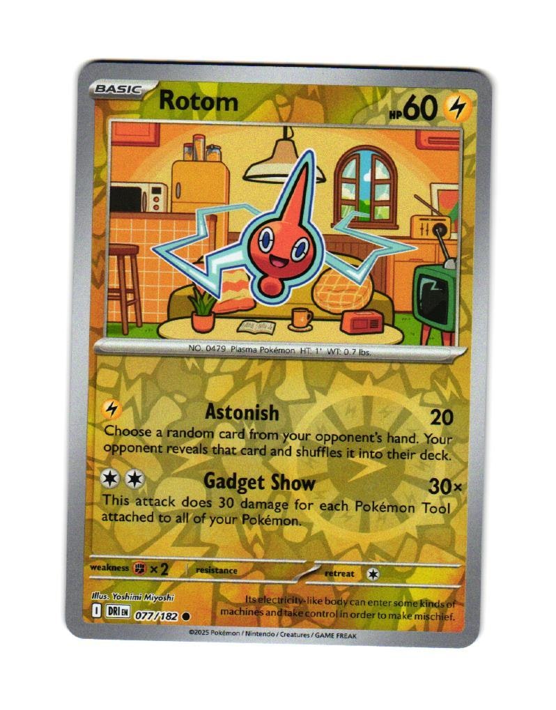 Rotom Reverse Holo Common 077/182 Destined Rivals Pokemon