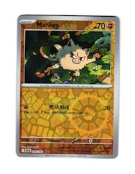 Mankey Reverse Holo Common 090/182 Destined Rivals Pokemon