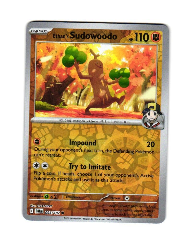 Ethans Sudowoodo Reverse Holo Common 093/182 Destined Rivals Pokemon