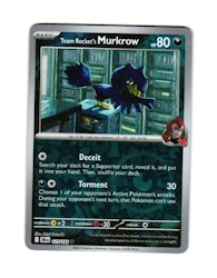Team Rockets Murkrow Reverse Holo Uncommon 127/182 Destined Rivals Pokemon